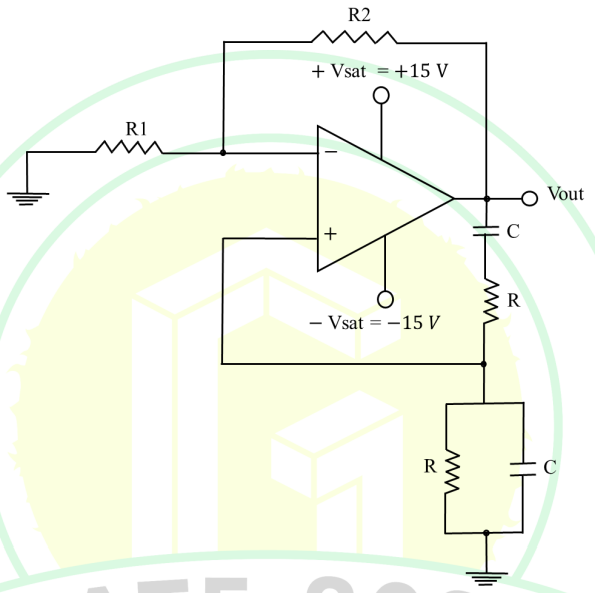 The frequency of the oscillator circuit shown in t