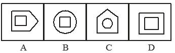Pattern series answer figures A, B, C, D